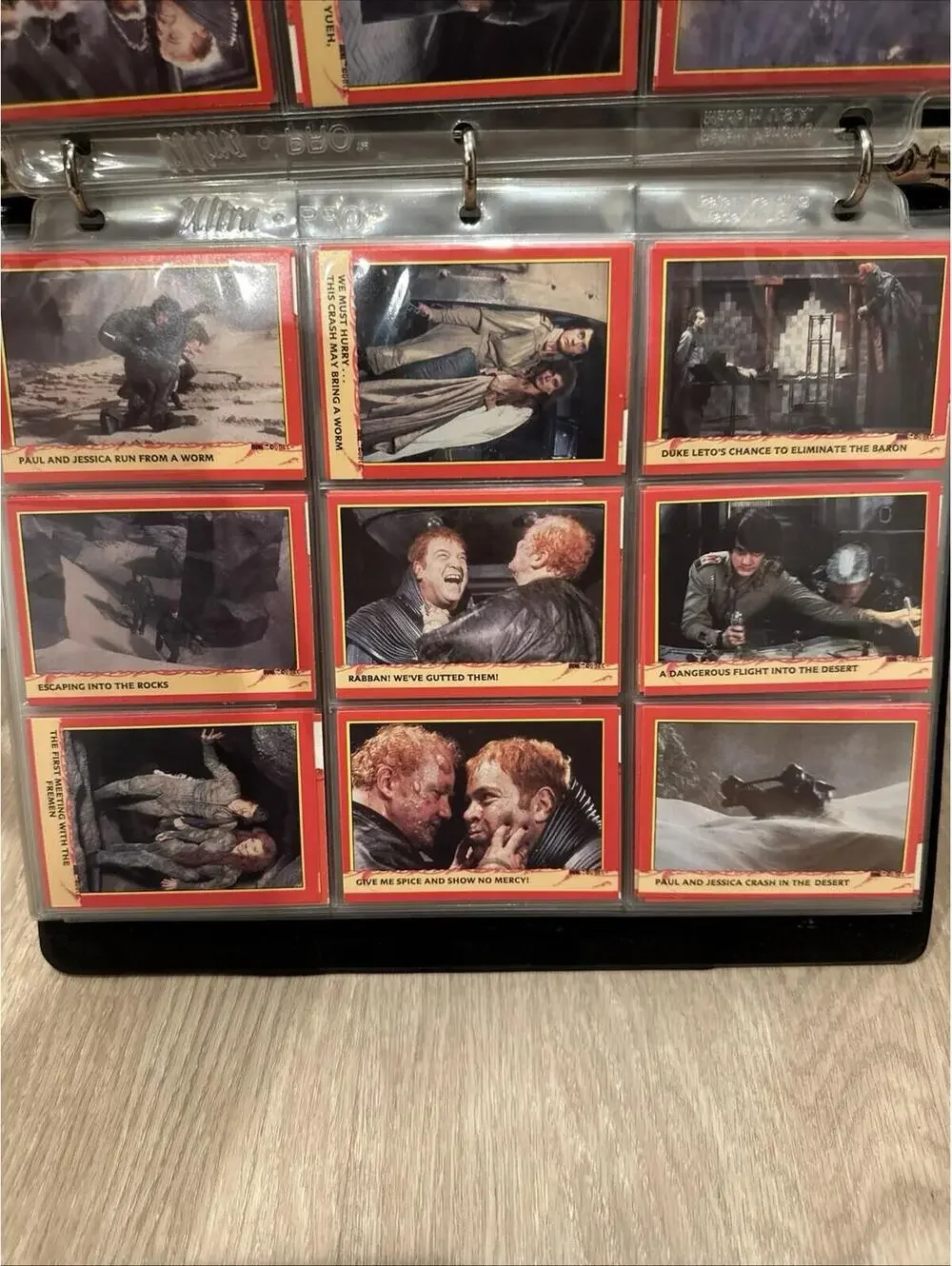 1984 Fleer Dune Movie Trading‎ Card Complete Base Set 137+